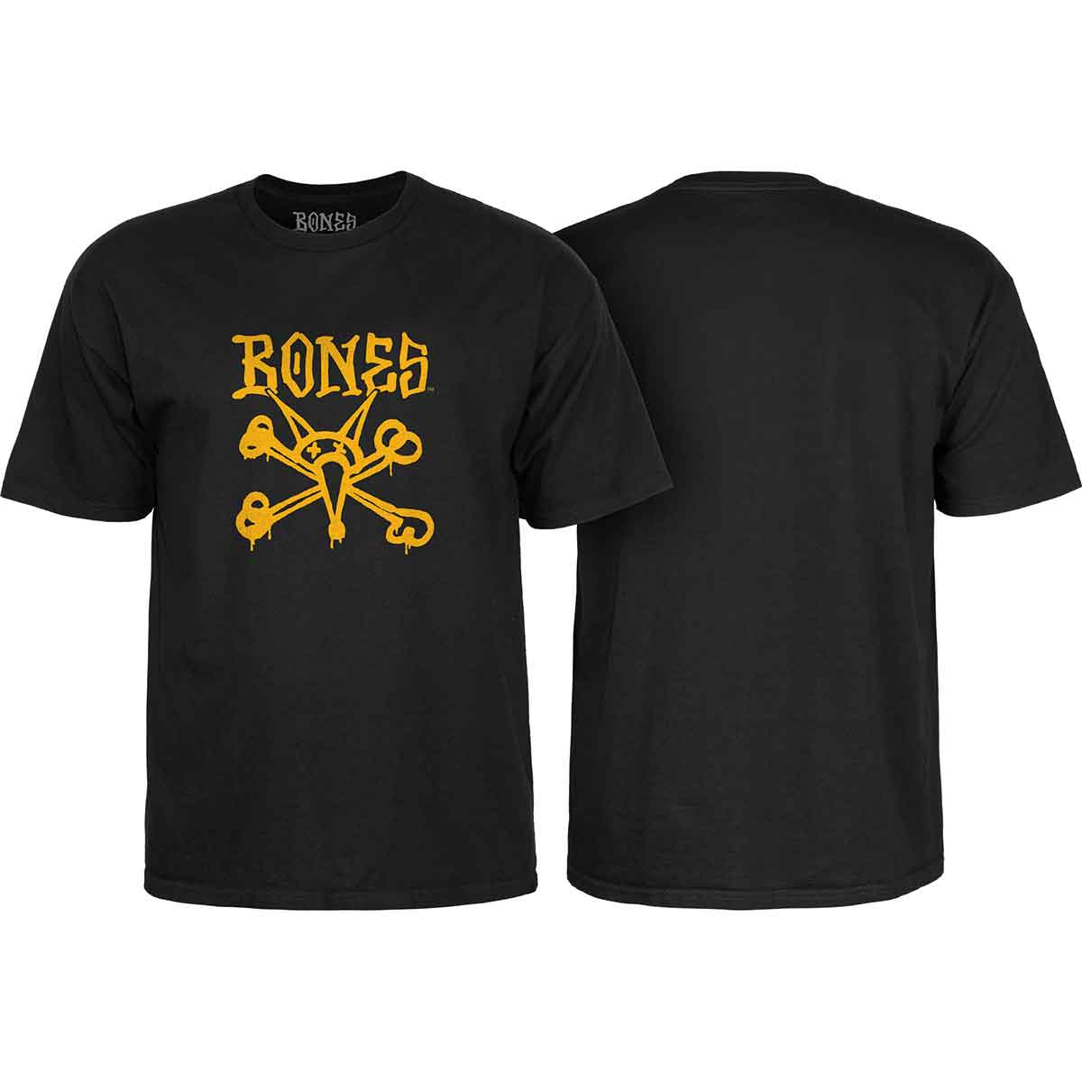 Bones Wheels Vato Op T-Shirt - Black/Gold | SoCal Skateshop