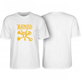 Bones Wheels Vato Op T-Shirt - White/Gold