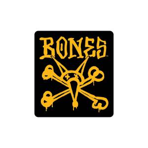 Bones Wheels Vato Rat Sticker - 2" Black/Gold