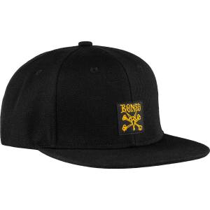 Bones Wheels Wool High Profile Vato Noir Snapback Hat - Black