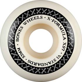 53mm 97a Bones X-Formula V1 Standard Wheels - White
