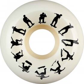 54mm 95a Bones X-Formula V5 Side-Cut P-Rod SW Heel Wheels - White