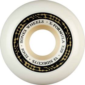52mm 99a Bones X-Formula V5 Side-Cut Wheels - White