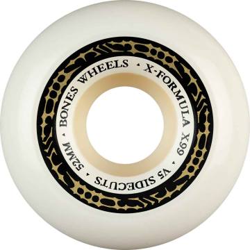 Bones X-Formula V1 Standard Skateboard Wheels - White 52mm 99a