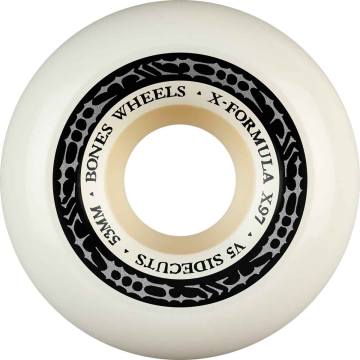 Bones X-Formula V1 Standard Skateboard Wheels - White 53mm 97a