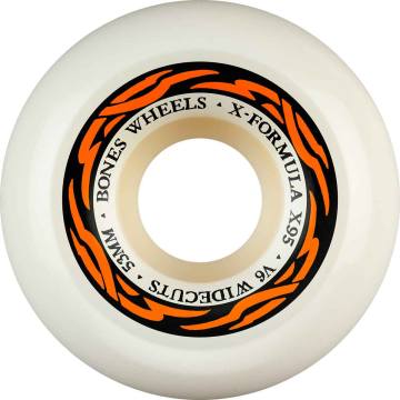 Bones X-Formula V1 Standard Skateboard Wheels - White/Gold 54mm
