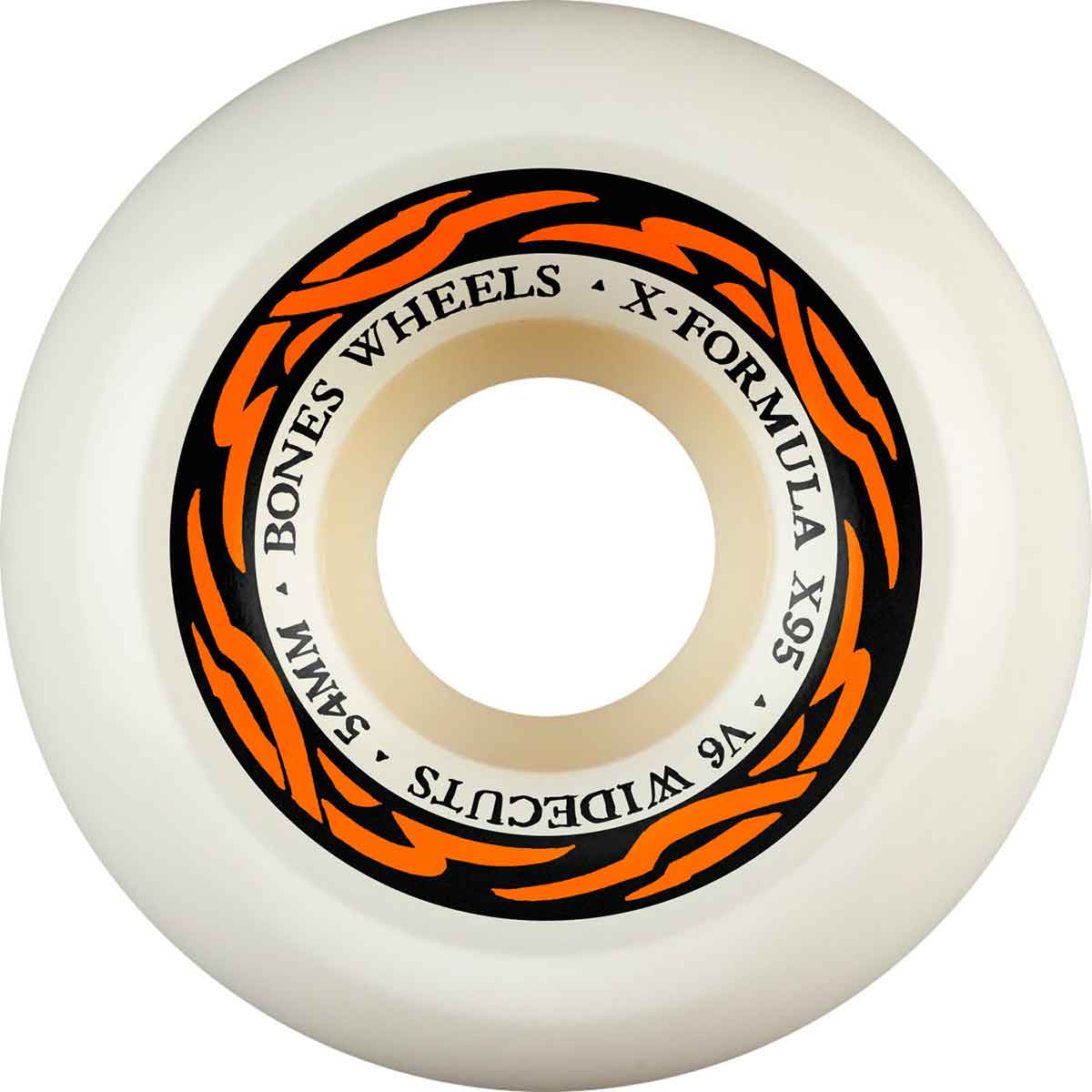 BONES P-ROD X-FORMULA 54mm 95Aウィール Bones X-Formula V6 Wide-Cut Skateboard Wheels - White 54mm 95a