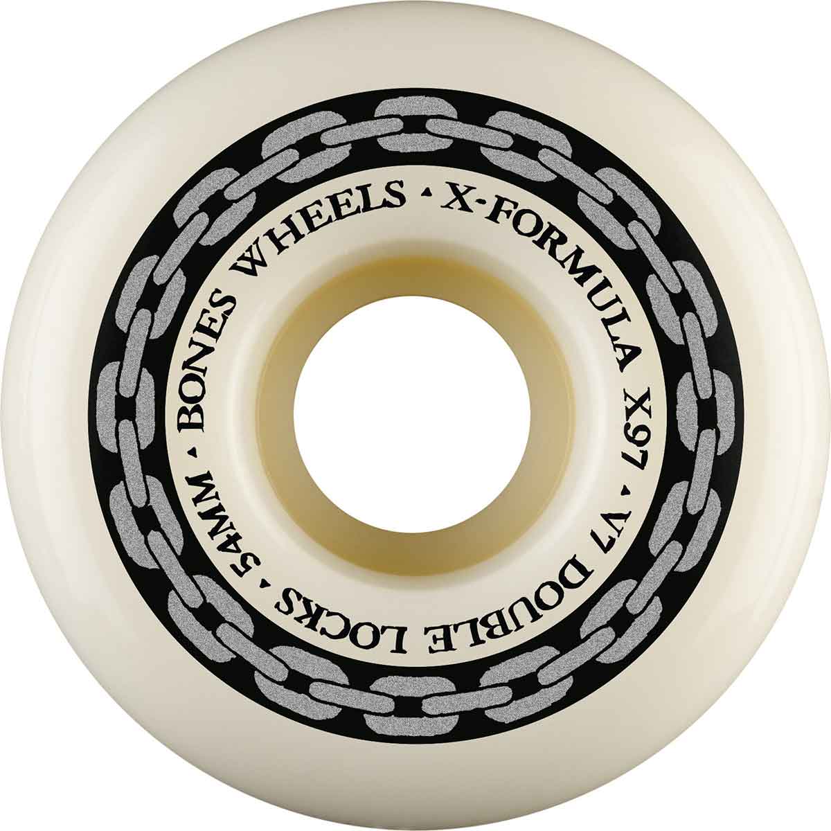 Bones X-Formula V7 Double-Lock Skateboard Wheels - Natural 54mm