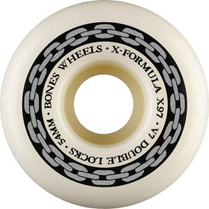 54mm 97a Bones X-Formula V7 Double-Lock Wheels - Natural