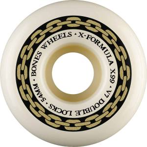 54mm 99a Bones X-Formula V7 Double-Lock Wheels - Natural