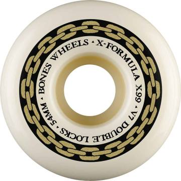 Bones X-Formula V7 Double-Lock Skateboard Wheels - Natural 58mm