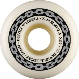 56mm 97a Bones X-Formula V7 Double-Lock Wheels - Natural