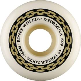 56mm 99a Bones X-Formula V7 Double-Lock Wheels - Natural