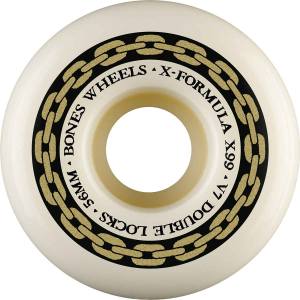 56mm 99a Bones X-Formula V7 Double-Lock Wheels - Natural