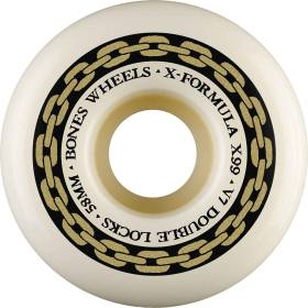 58mm 99a Bones X-Formula V7 Double-Lock Wheels - Natural