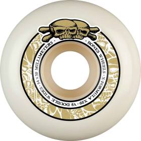 54mm 99a Bones X-Formula V8 Double-Wides Wheels - Natural