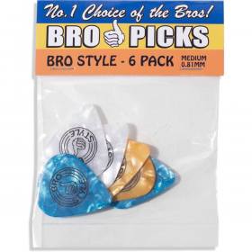 Bro Style Guitar Picks - Pack of 6