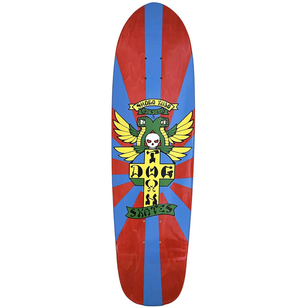 Dogtown Shogo Kubo Cruiser Shaped Skateboard Deck - Red Stain 8.5