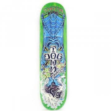 Poorhouse Shaped Skateboard Deck - Green Stain 9.5x32 | SoCal