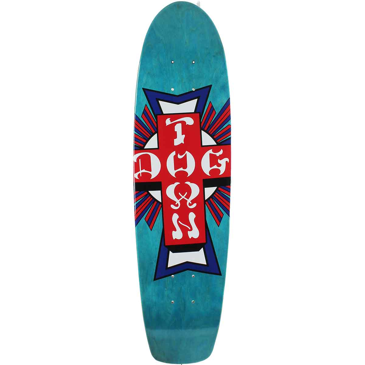 Dogtown USA Cruiser Skateboard Deck - Blue Stain 7.75x30.25