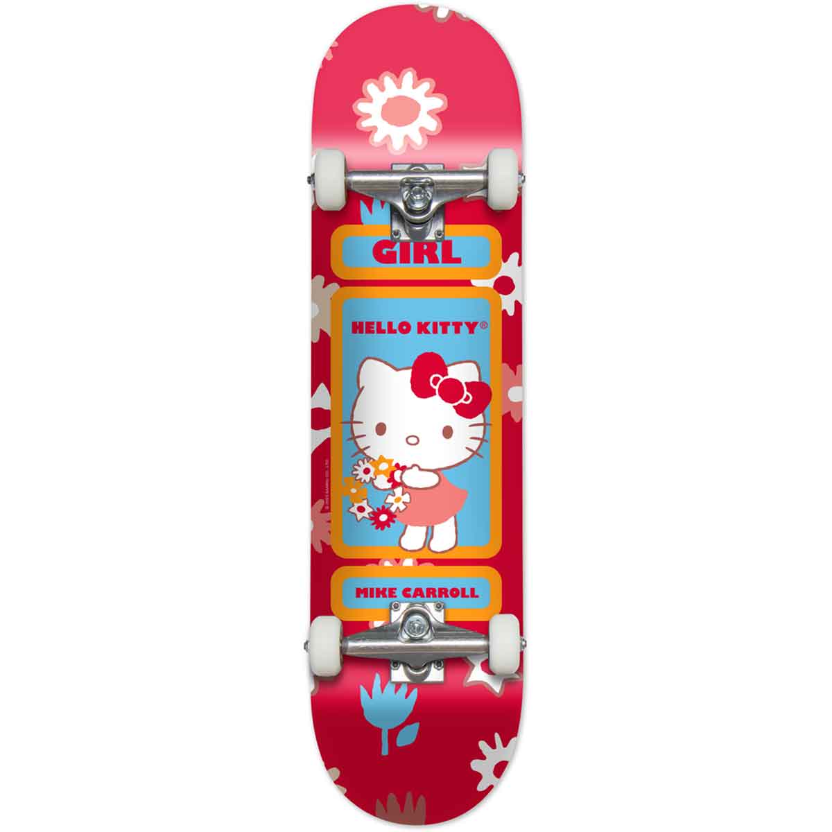 Girl Mike Carroll Hello Kitty Complete Skateboard - Red 7.75x31
