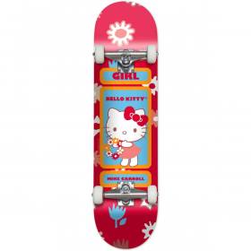 Girl Mike Carroll Hello Kitty Complete Skateboard - Red 7.75x31.125
