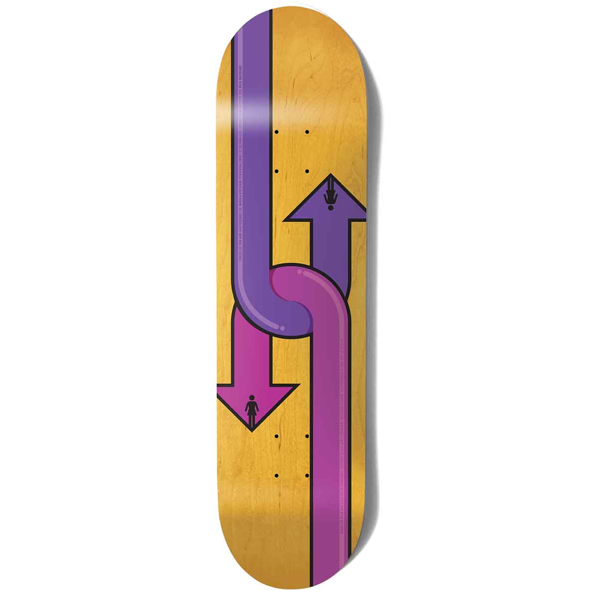 Girl Rick McCrank Dual Directional Skateboard Deck - 8.5x31.875