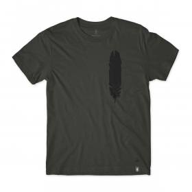 Girl Feather T-Shirt - Charcoal