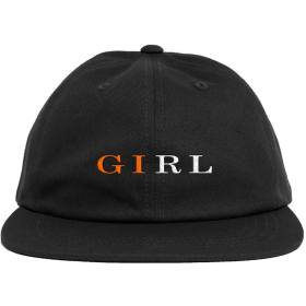 Girl Skateboards Serif Snapback Hat - Black