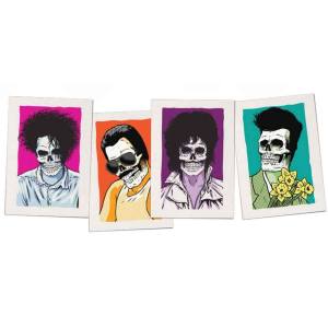 Girl Skull Of Fame 4 Sticker Set