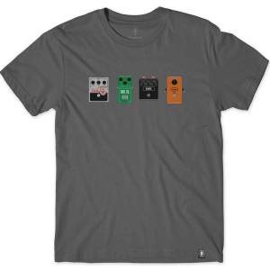 Girl Stomp Pedals T-Shirt - Charcoal