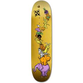8x31.6 H-Street Animal Pile Up Pop Deck - Yellow Stain