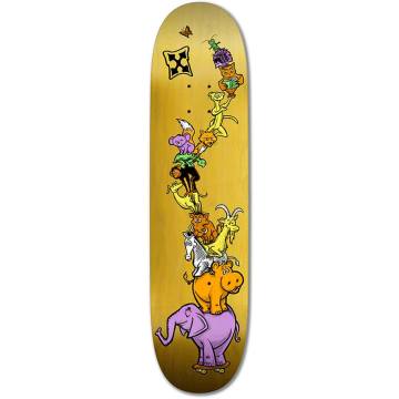 H-Street T-Mag Dead Man Flying Shaped Skateboard Deck - Orange