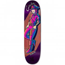 8.25x32 H-Street Carabeth Burnside Cowgirl Deck - Purple/Orange Stain