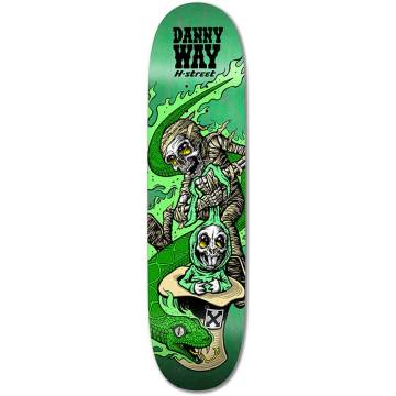 H-Street Danny Way Heavy Metal Train Pop Skateboard Deck - Natural