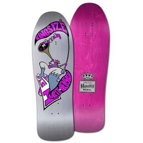 10x32.1 H-Street Matt Hensley Kingsize Hornblower G Series Re-Issue Deck - Metallic Silver Flood/Mag