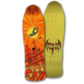 9.5x33.5 H-Street T-Mag Dead Man Flying Shaped Deck - Orange/Yellow