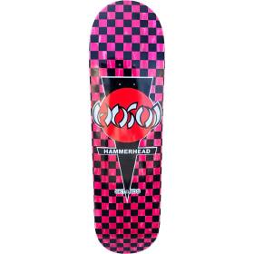8x31.75 Hosoi Checkerboard Hammerhead Pop Deck - Pink Stain