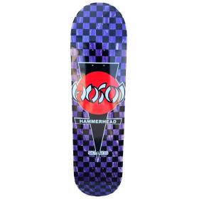 8.25x32.25 Hosoi Hammerhead Checkerboard Pop Deck - Purple Stain