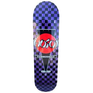 8.25x32.25 Hosoi Hammerhead Checkerboard Pop Deck - Purple Stain