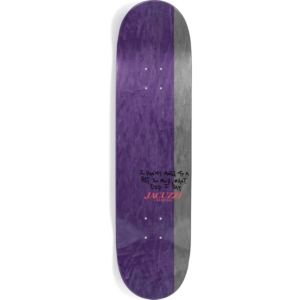 Jacuzzi Unlimited John Dilo Mummy EX7 Skateboard Deck - 8.25x32