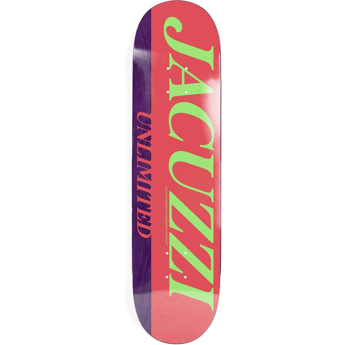 Jacuzzi Unlimited Flavor EX7 Mini Skateboard Deck - Red/Purple 7.5