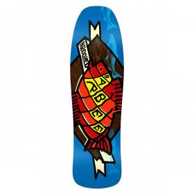 9.5x31.75 Krooked Ray Barbee Trophy Pro Shaped Deck - Blue