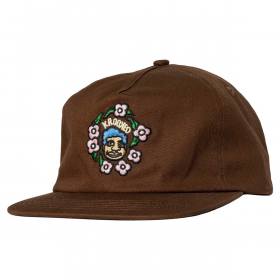 Krooked Skateboards Sweatpants Redux Snapback Hat - Brown