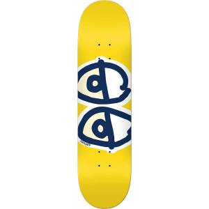 8.06x31.8 Krooked Team Eyes Deck - Yellow