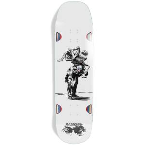 8.75x32.5 Madness Long Haul R7 Shaped Deck -White