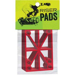 1/2" Hard Madrid Truck Riser Pads - Red