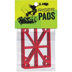 1/8" Hard Madrid Truck Riser Pads - Red