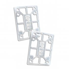 1/8" Hard Opera Skateboard Truck Riser Pads - Clear