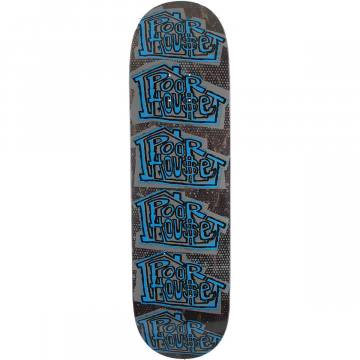 Poorhouse Shaped Skateboard Deck - Green Stain 9.5x32 | SoCal